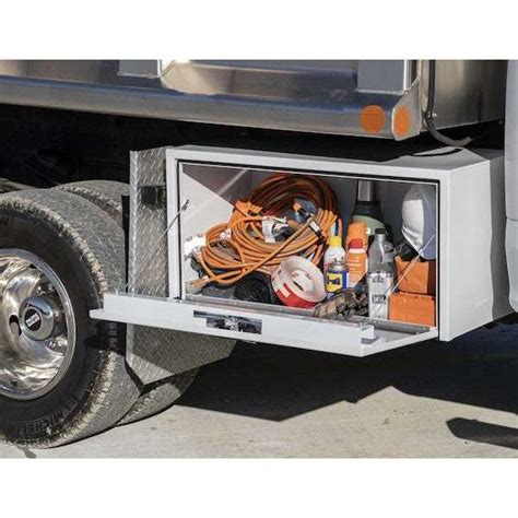 buyers 24 x 24 30 steel underbody truck box|Buyers Products 1734403 White Steel Underbody Truck Box With .